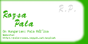 rozsa pala business card